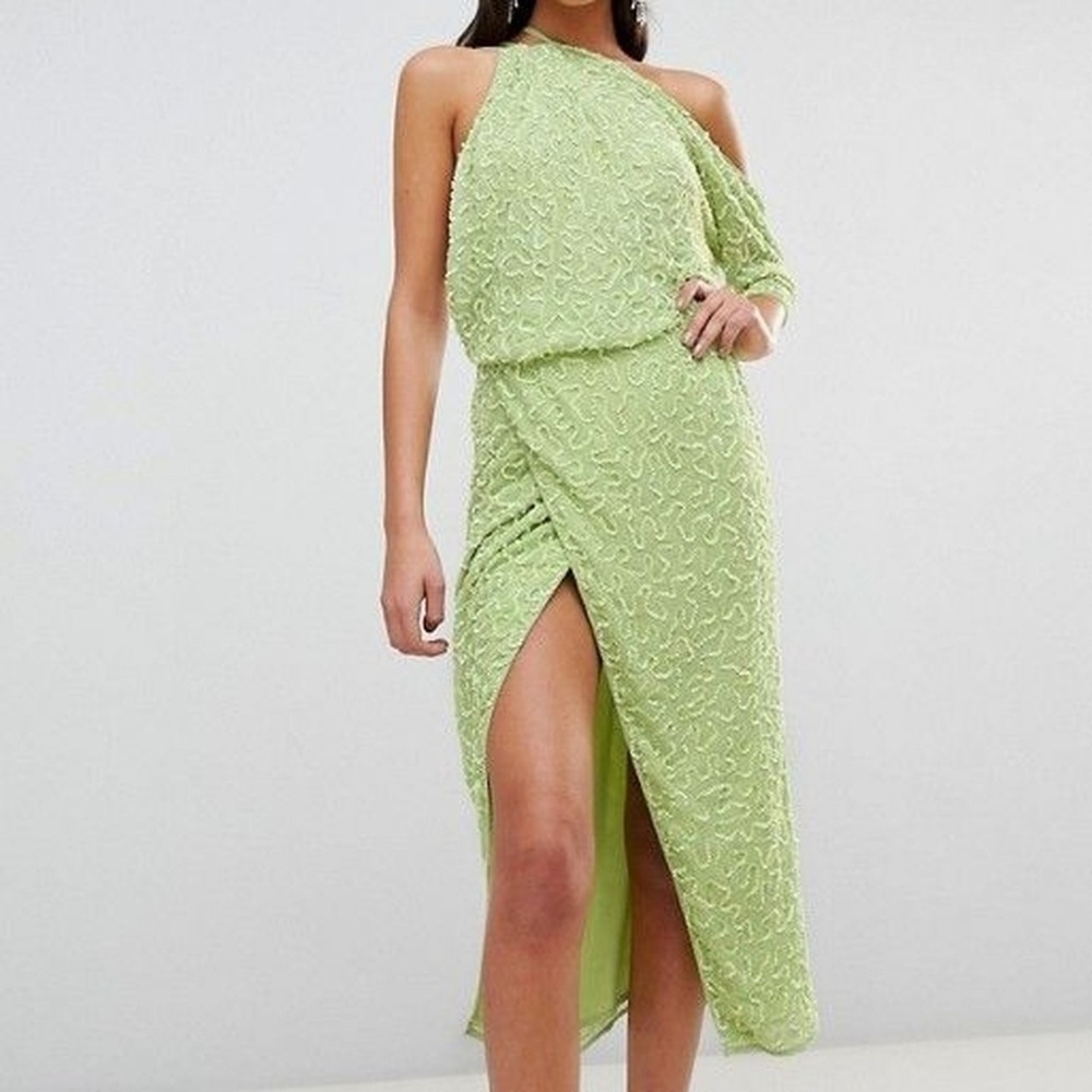 ASOS All Over Sequin Midi Formal Dress